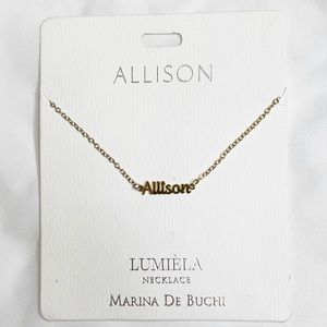 Personalized Necklace Name“Allison” Lumiela Marina De Buchi